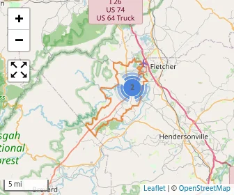 Area schools map